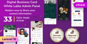 digital business card whitelable admin pannel